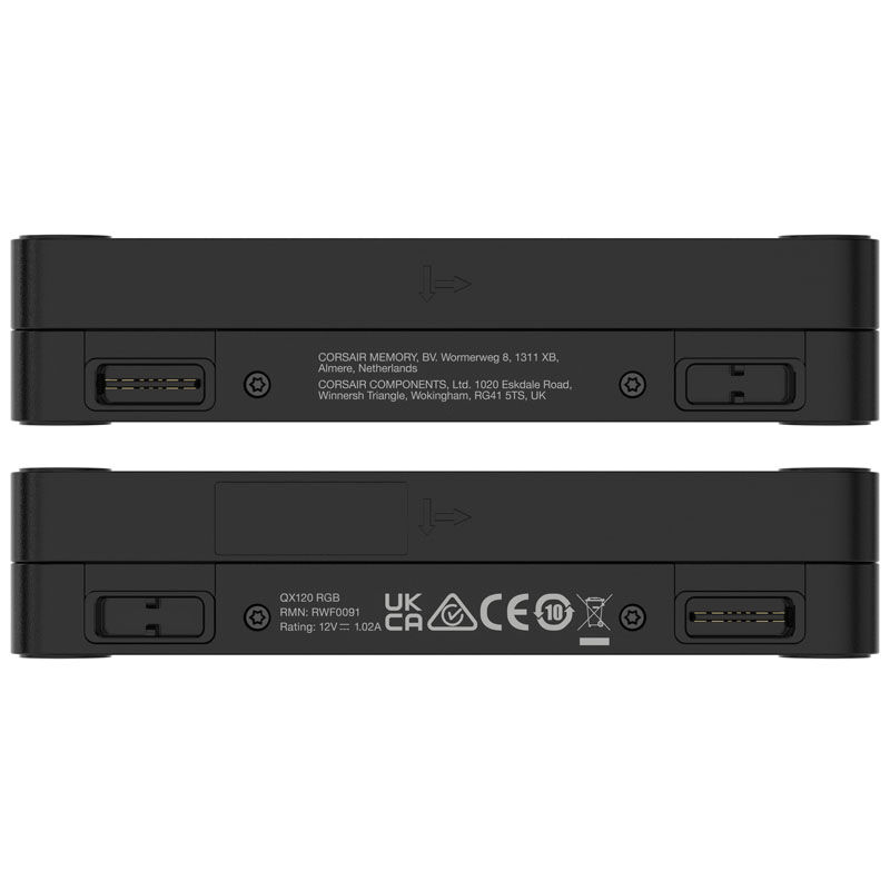 Corsair iCUE LINK QX120 RGB Series, PWM fan - 120mm, black