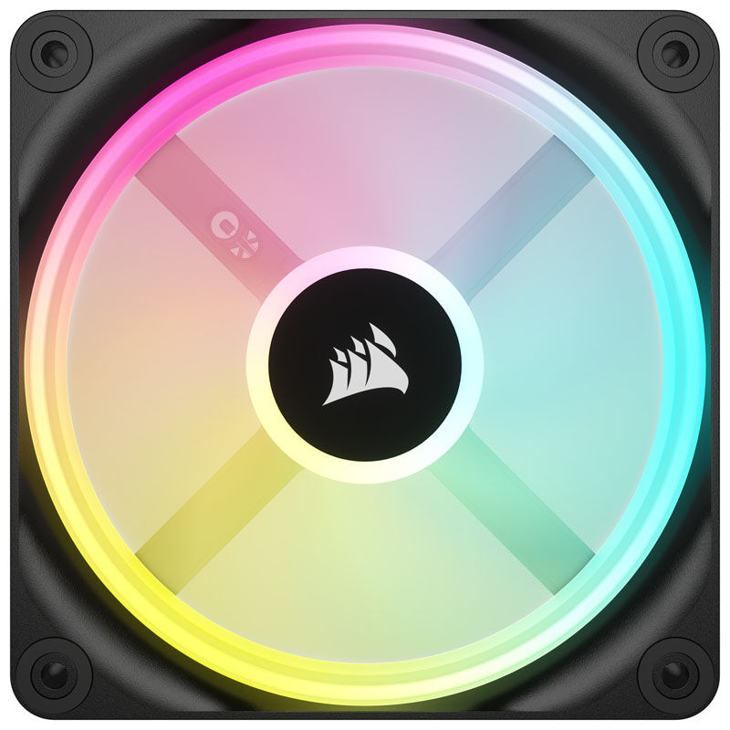 Corsair iCUE LINK QX120 RGB Series, PWM fan - 120mm, black