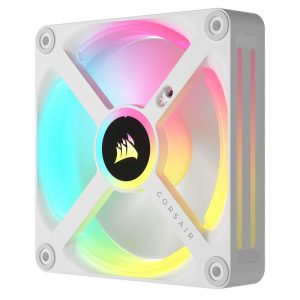 Corsair iCUE LINK QX120 RGB Series, PWM fan, 3-pack including RGB controller - 120mm, white, starter