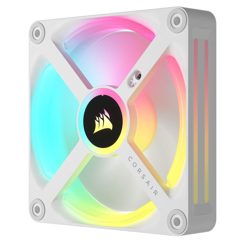 Corsair iCUE LINK QX120 RGB Series, PWM fan, 3-pack including RGB controller - 120mm, white, starter