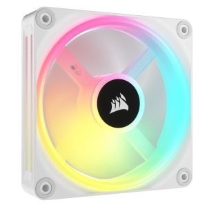Corsair iCUE LINK QX120 RGB Series, PWM fan, 3-pack including RGB controller - 120mm, white, starter