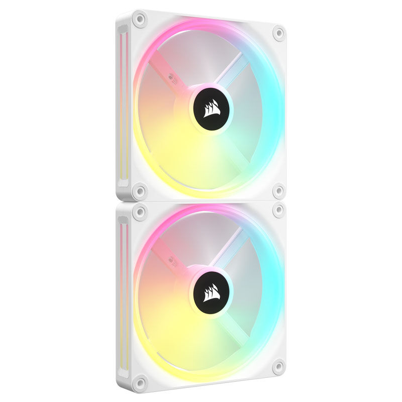 Corsair iCUE LINK QX140 RGB Series, PWM fan, 2-pack including RGB controller - 140mm, white, starter : image 1