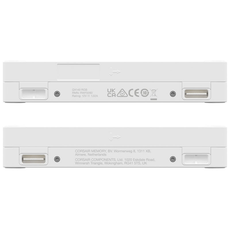 Corsair iCUE LINK QX140 RGB Series, PWM fan, 2-pack including RGB controller - 140mm, white, starter : image 9