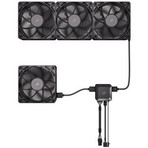 Corsair iCUE LINK RX120 MAX Series, PWM fan, 3-pack - 120mm, black : image 12