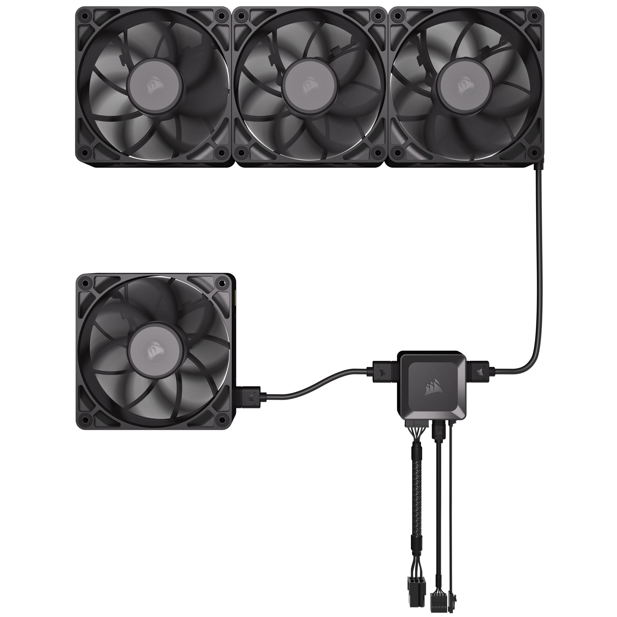Corsair iCUE LINK RX120 MAX Series, PWM fan, 3-pack - 120mm, black : image 12