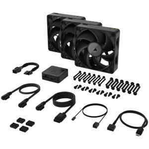 Corsair iCUE LINK RX120 MAX Series, PWM fan, 3-pack - 120mm, black : image 11