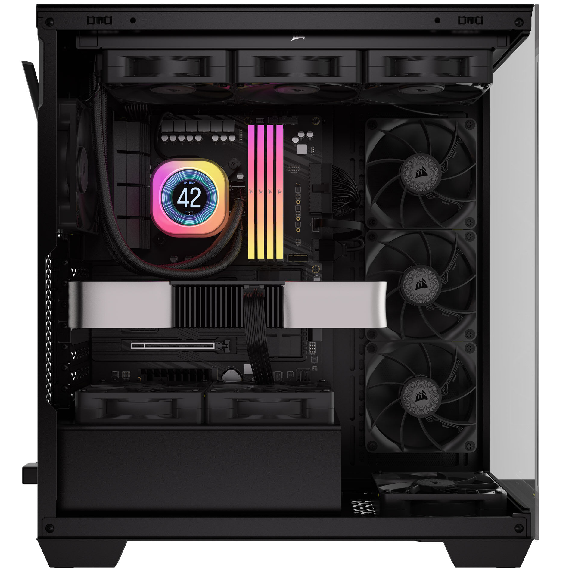 Corsair iCUE LINK RX120 MAX Series, PWM fan, 3-pack - 120mm, black : image 14