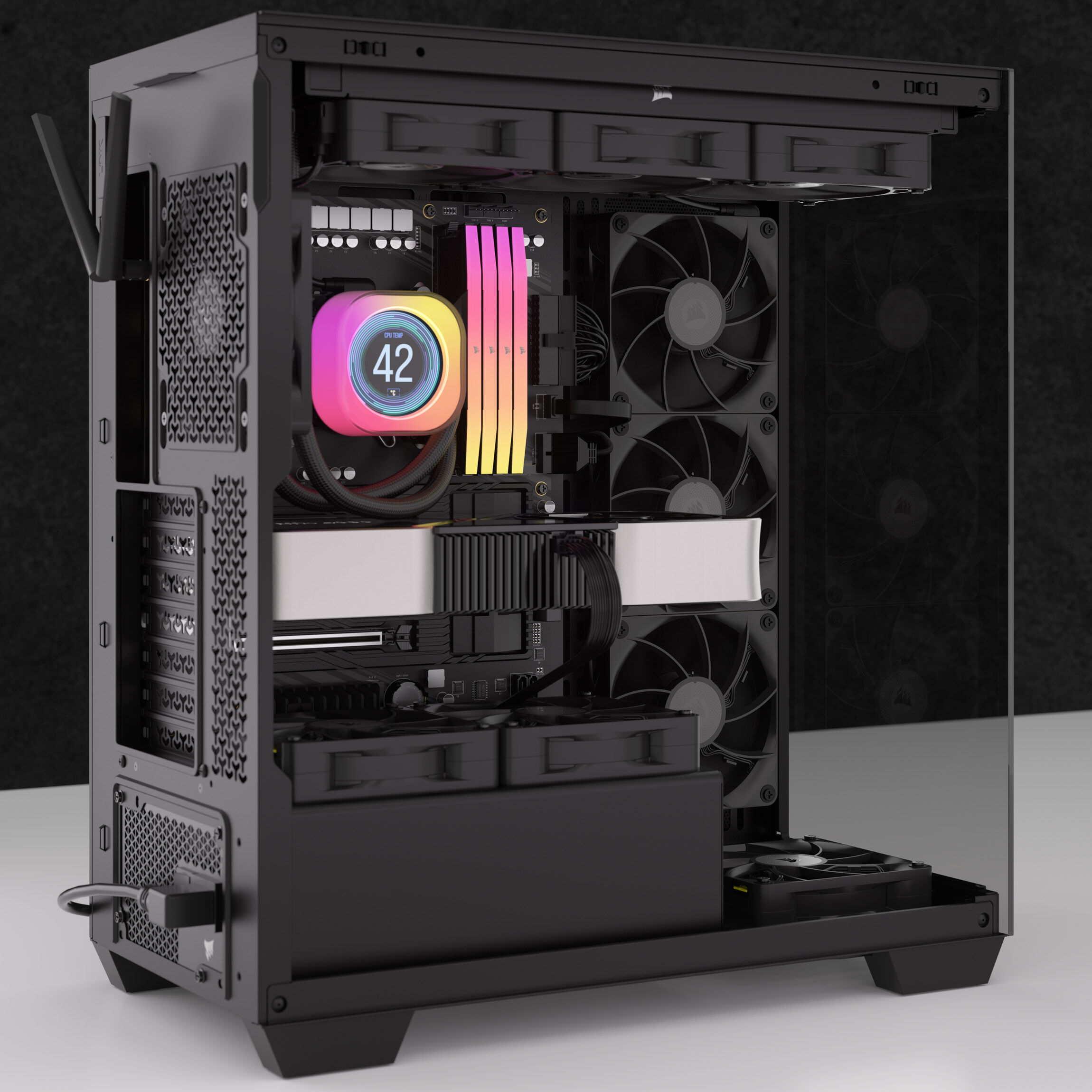 Corsair iCUE LINK RX120 MAX Series, PWM fan, 3-pack - 120mm, black : image 13