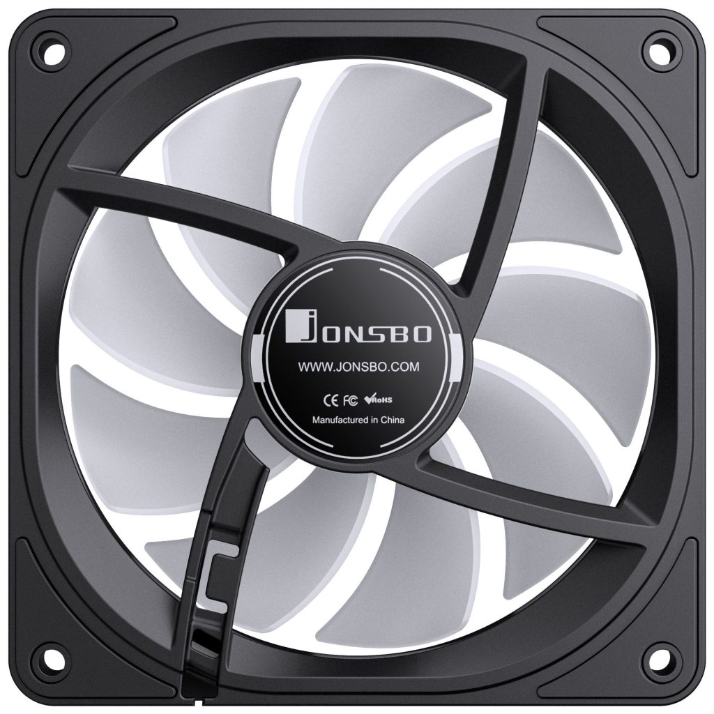 Jonsbo FR-606BR PWM fan, reverse, RGB - 120mm, black
