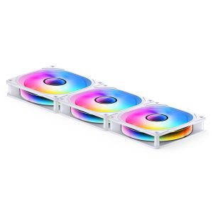 Jonsbo FR-606WR PWM fan, reverse, RGB - 120mm, white