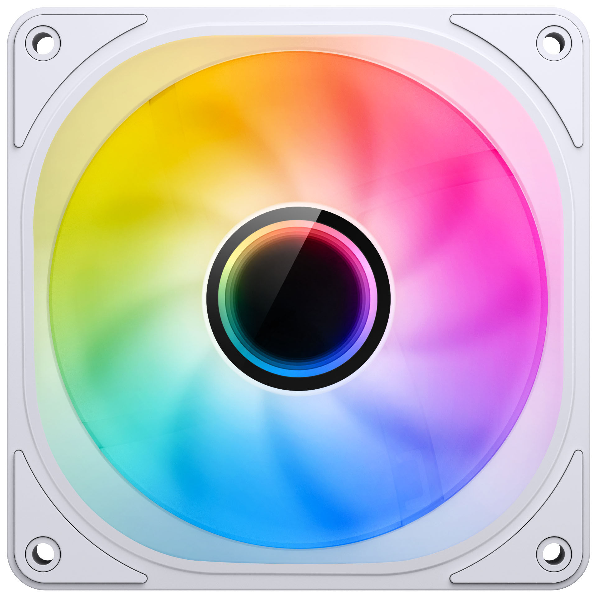 Jonsbo FR-606WR PWM fan, reverse, RGB - 120mm, white