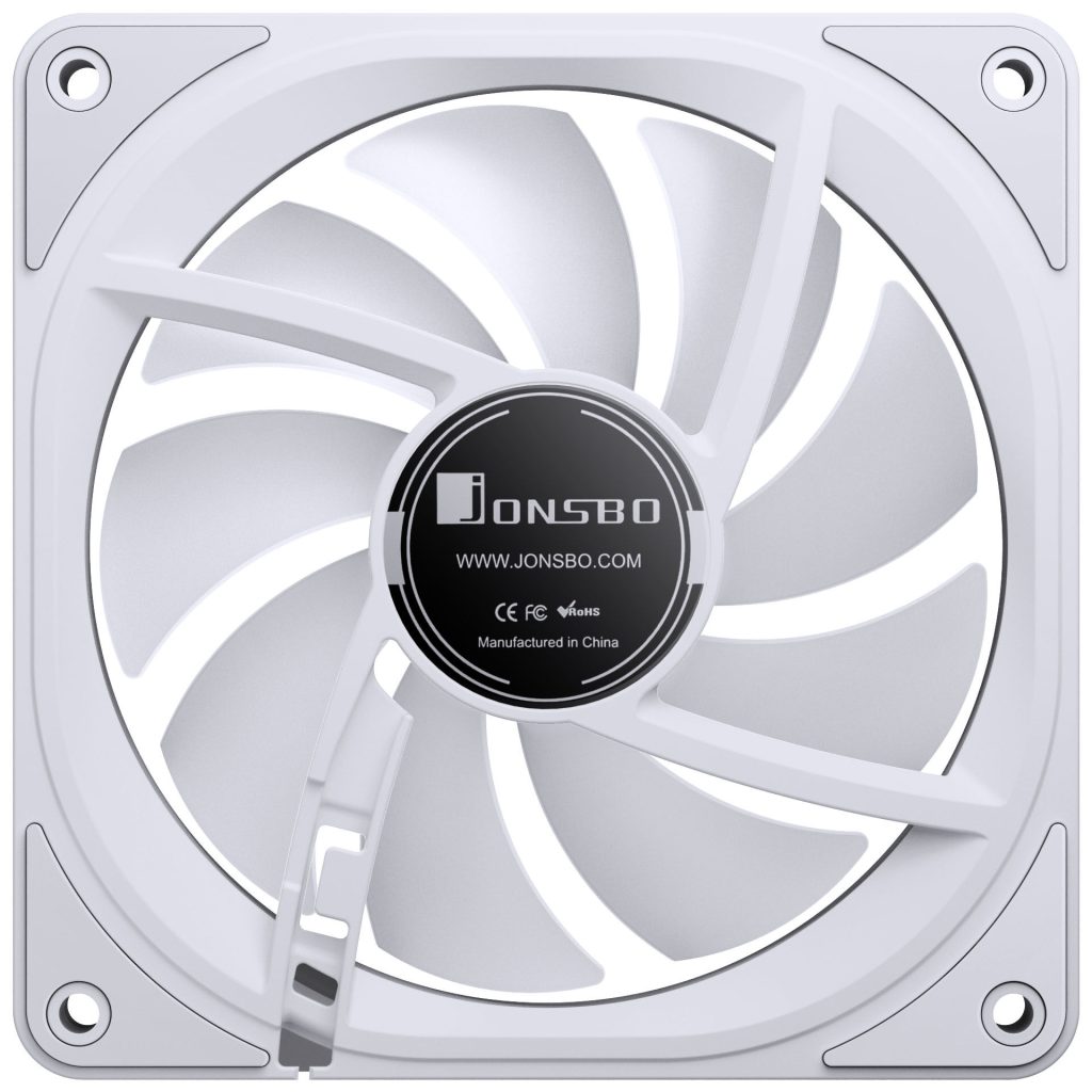 Jonsbo FR-606WR PWM fan, reverse, RGB - 120mm, white