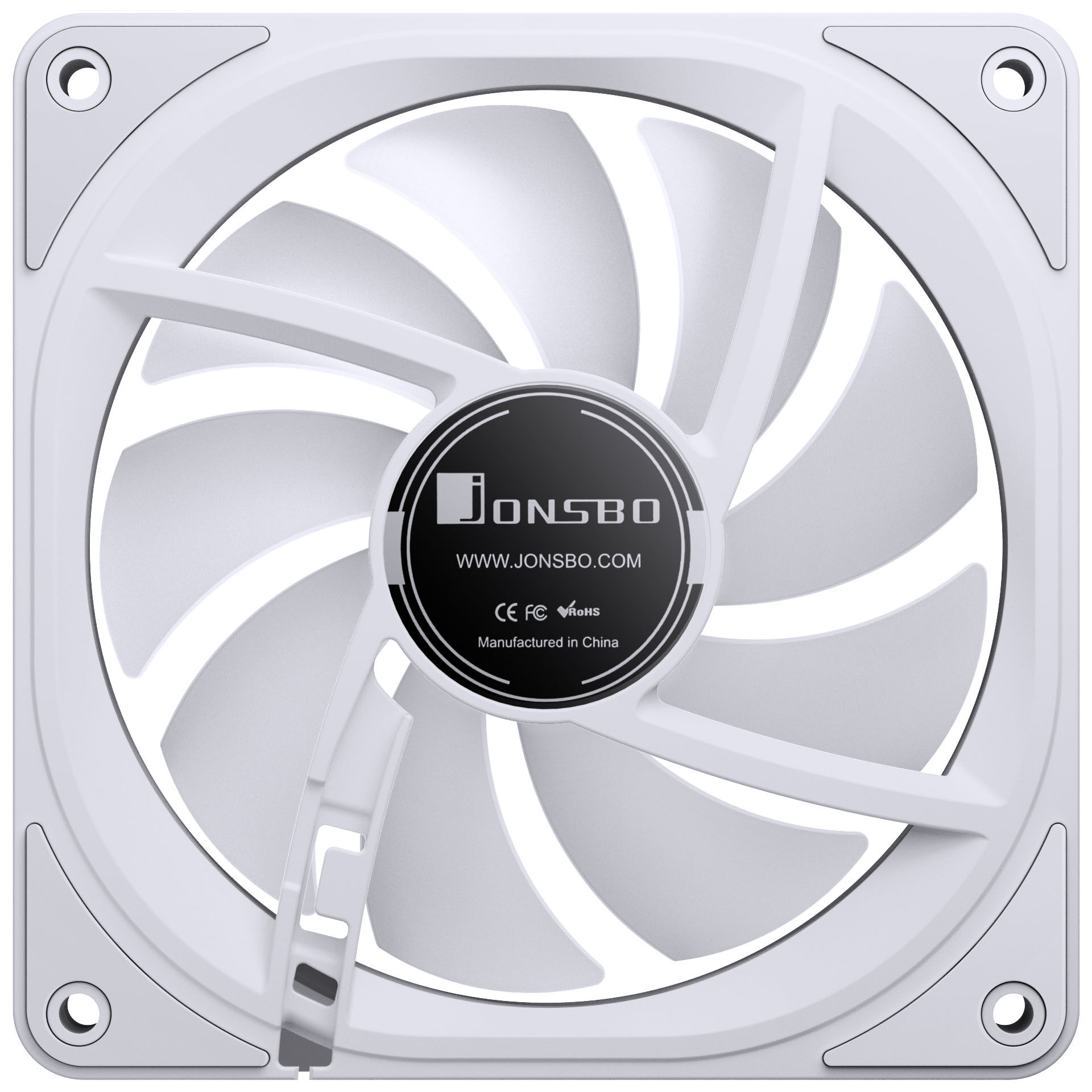 Jonsbo FR-606WR PWM fan, reverse, RGB - 120mm, white