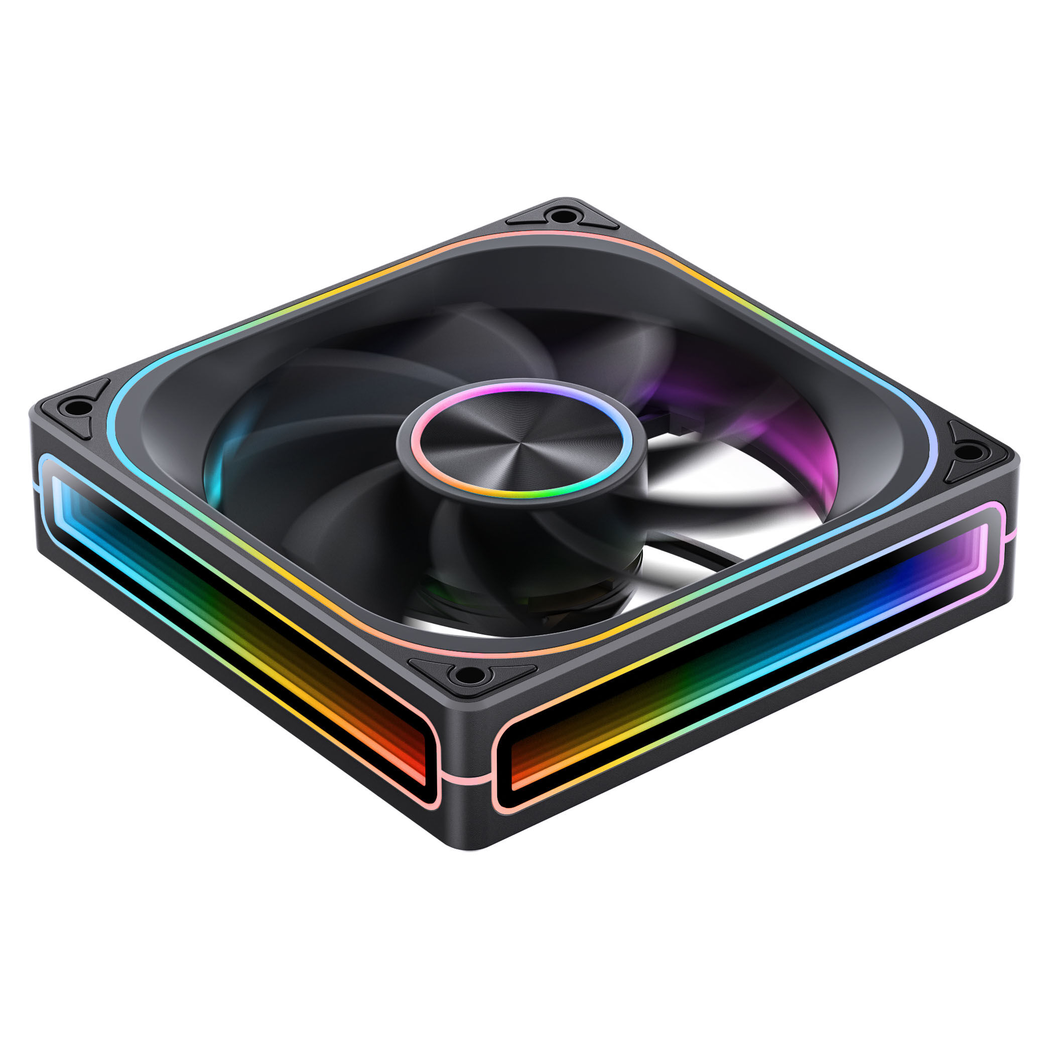 Jonsbo ZA-120 fan, reverse blade, PWM, ARGB - 120mm, black