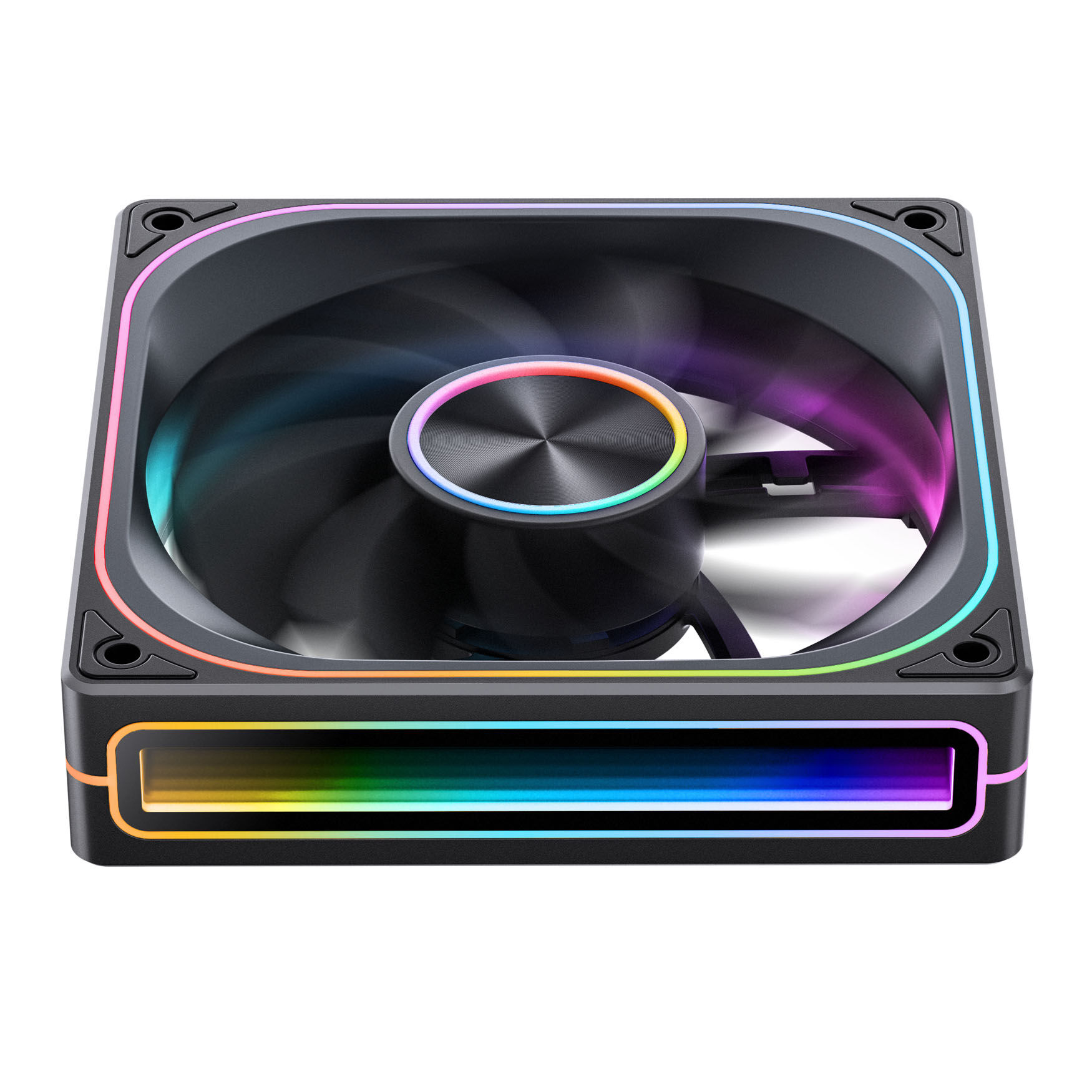 Jonsbo ZA-120 fan, reverse blade, PWM, ARGB - 120mm, black