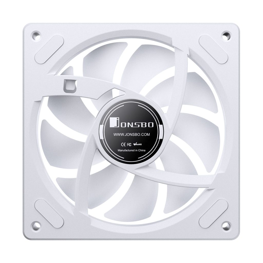 Jonsbo ZA-120 fan, reverse blade, PWM, ARGB - 120mm, white