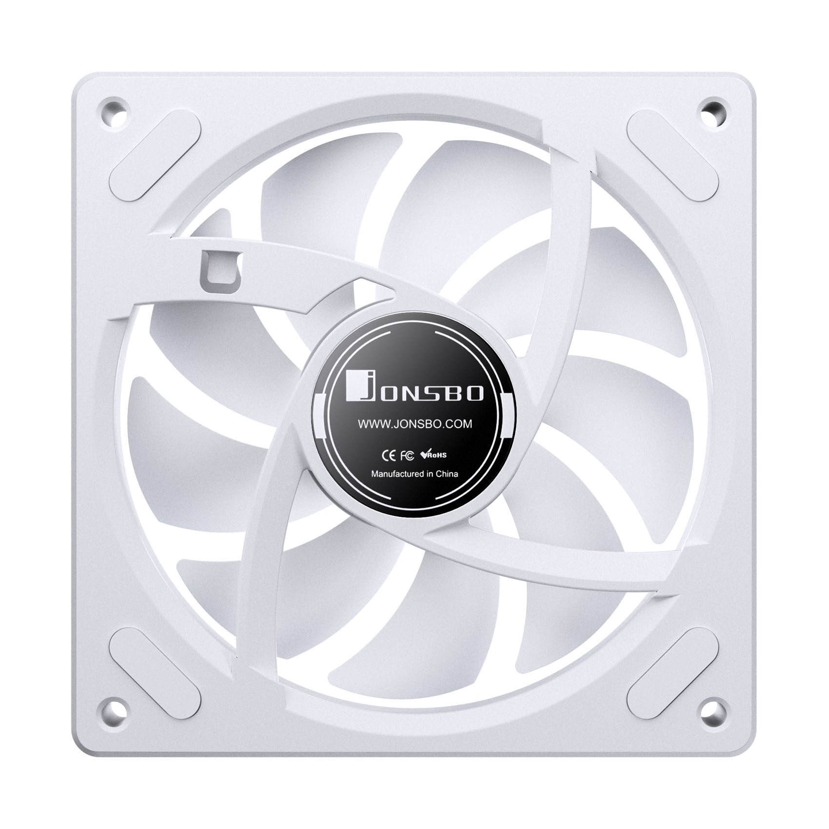 Jonsbo ZA-120 fan, reverse blade, PWM, ARGB - 120mm, white