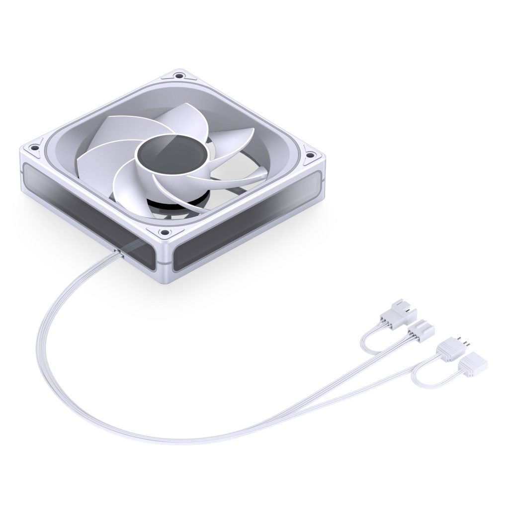 Jonsbo ZA-120 fan, reverse blade, PWM, ARGB - 120mm, white