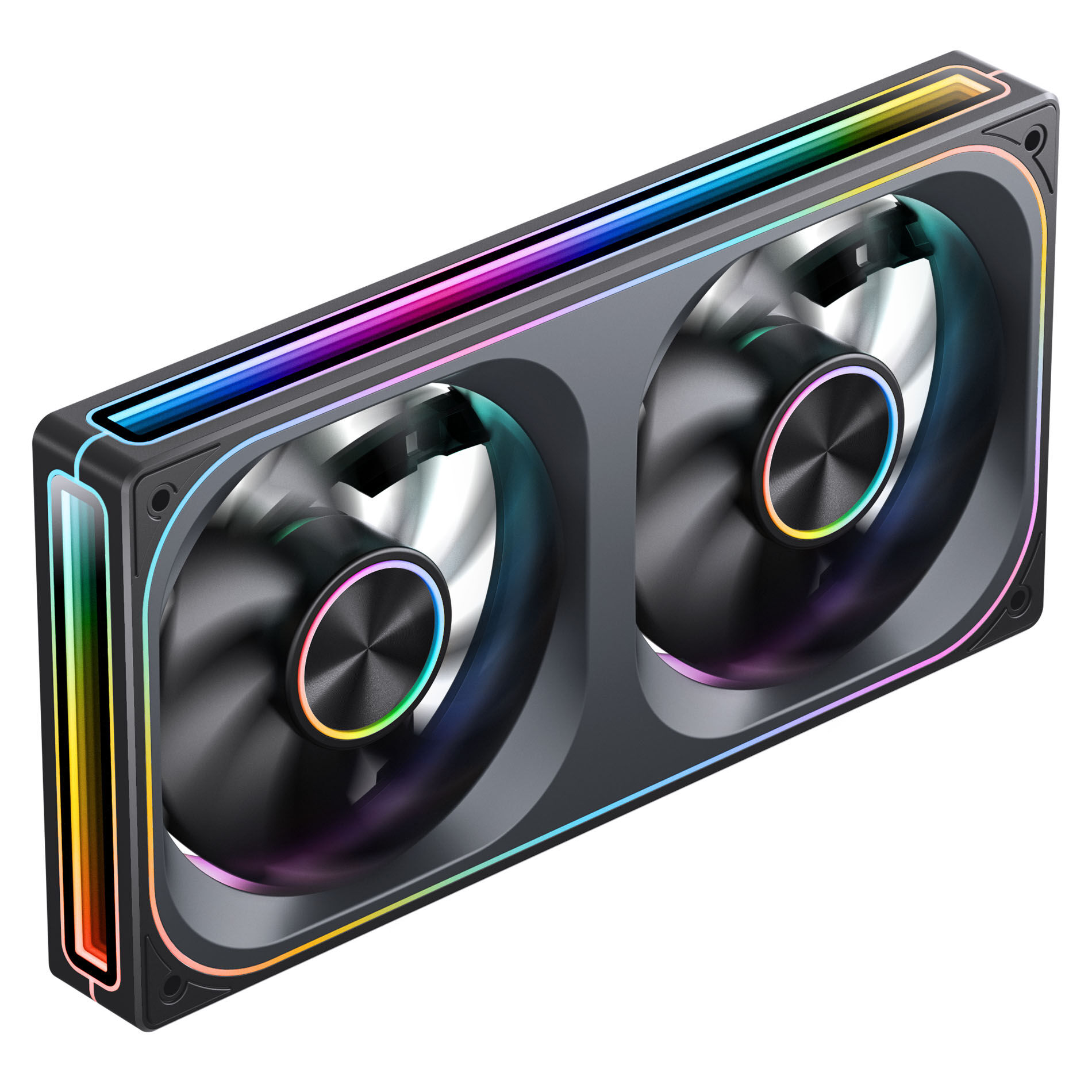 Jonsbo ZA-240 fan, PWM, ARGB, Infinity Mirror - 240mm, black