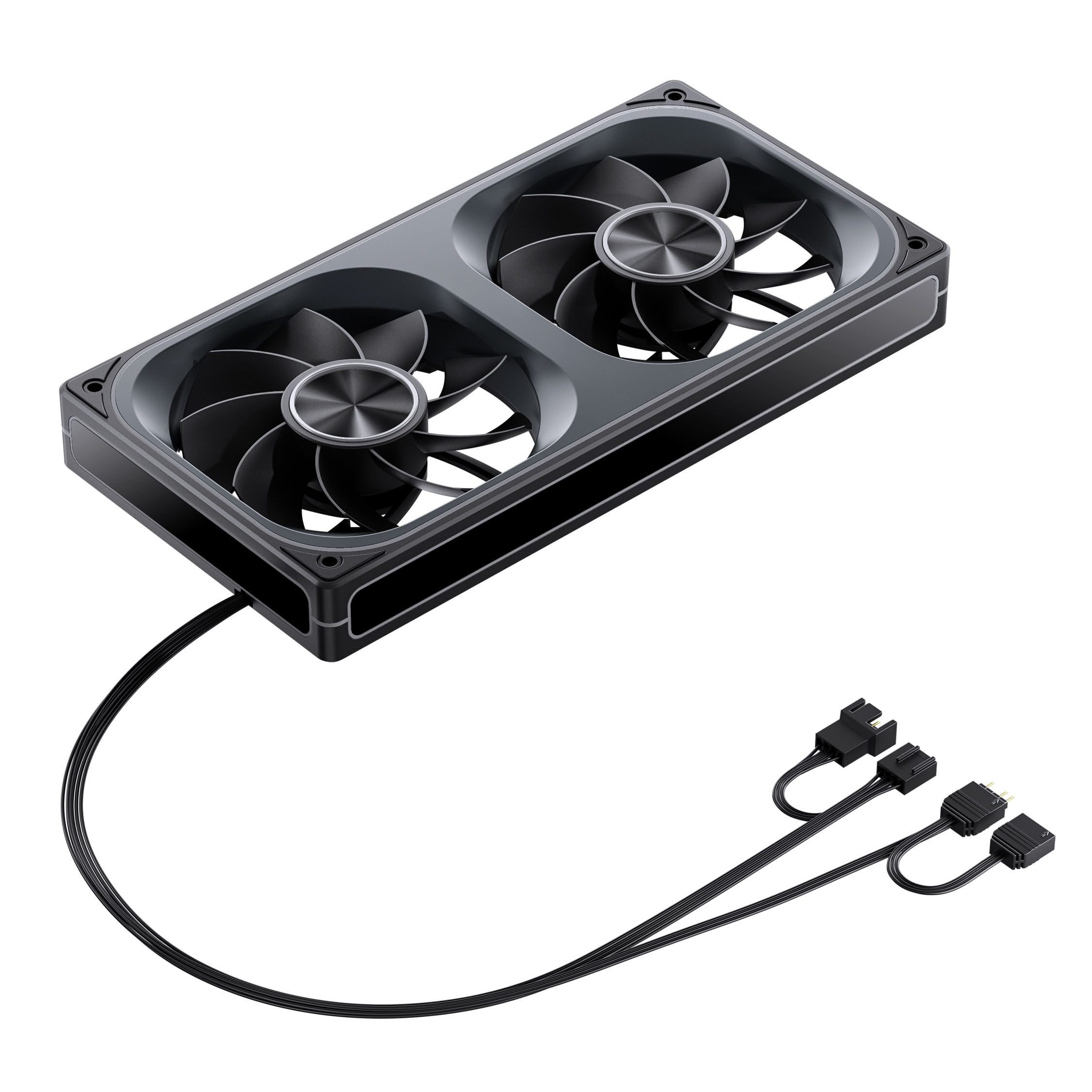 Jonsbo ZA-240 fan, reverse blade, PWM, ARGB - 240mm, black