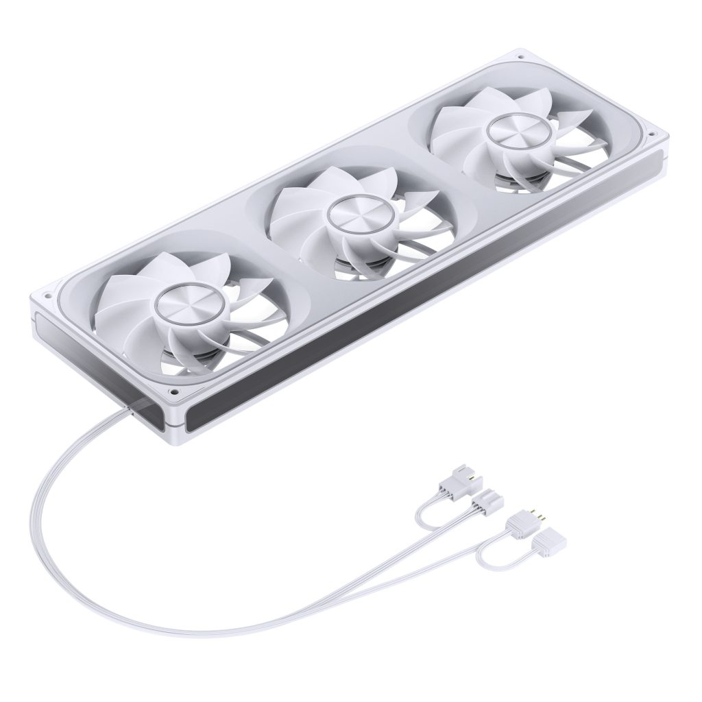 Jonsbo ZA-360 fan, reverse blade, PWM, ARGB - 360mm, white