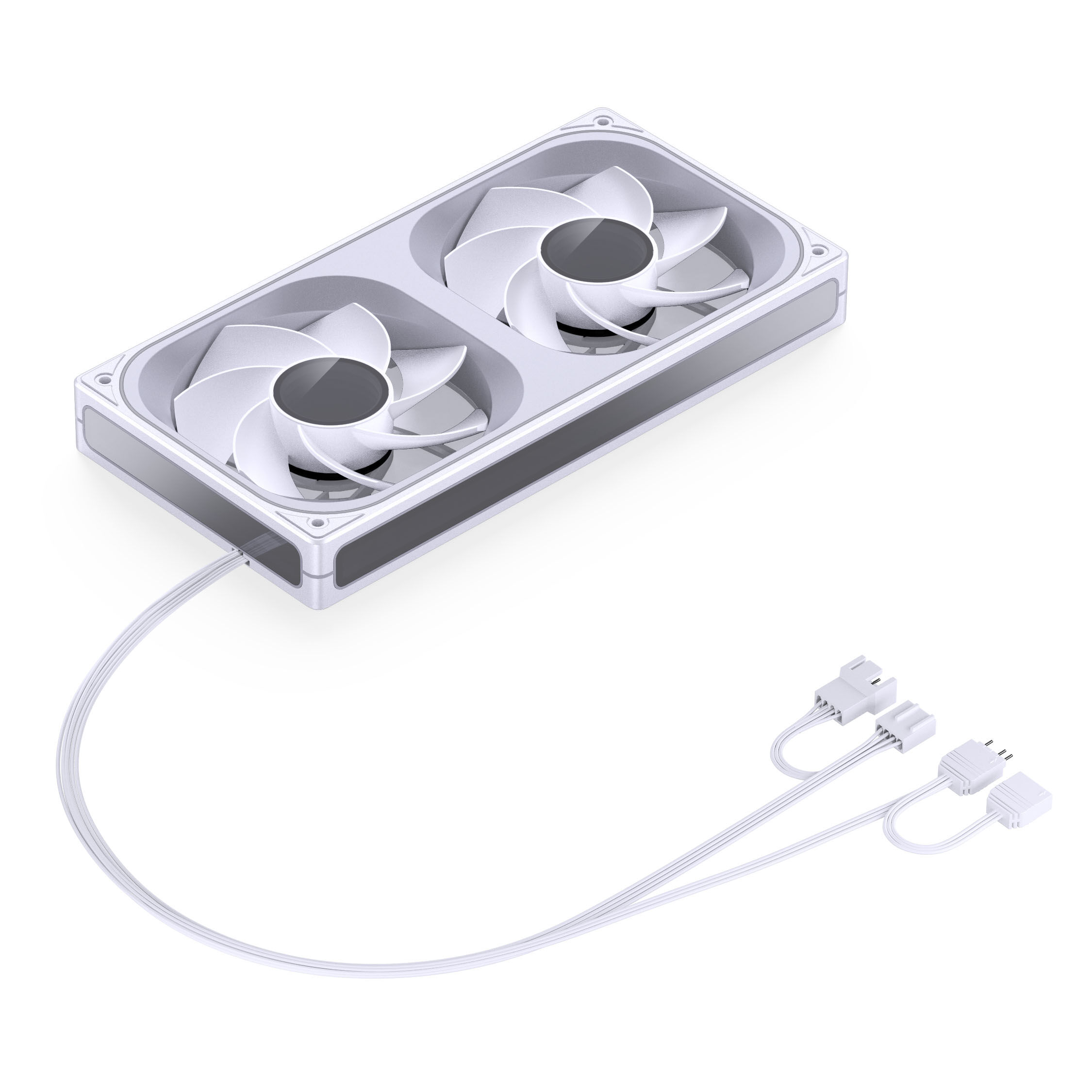 Jonsbo ZB-240 fan, reverse blade, PWM, ARGB - 240mm, white