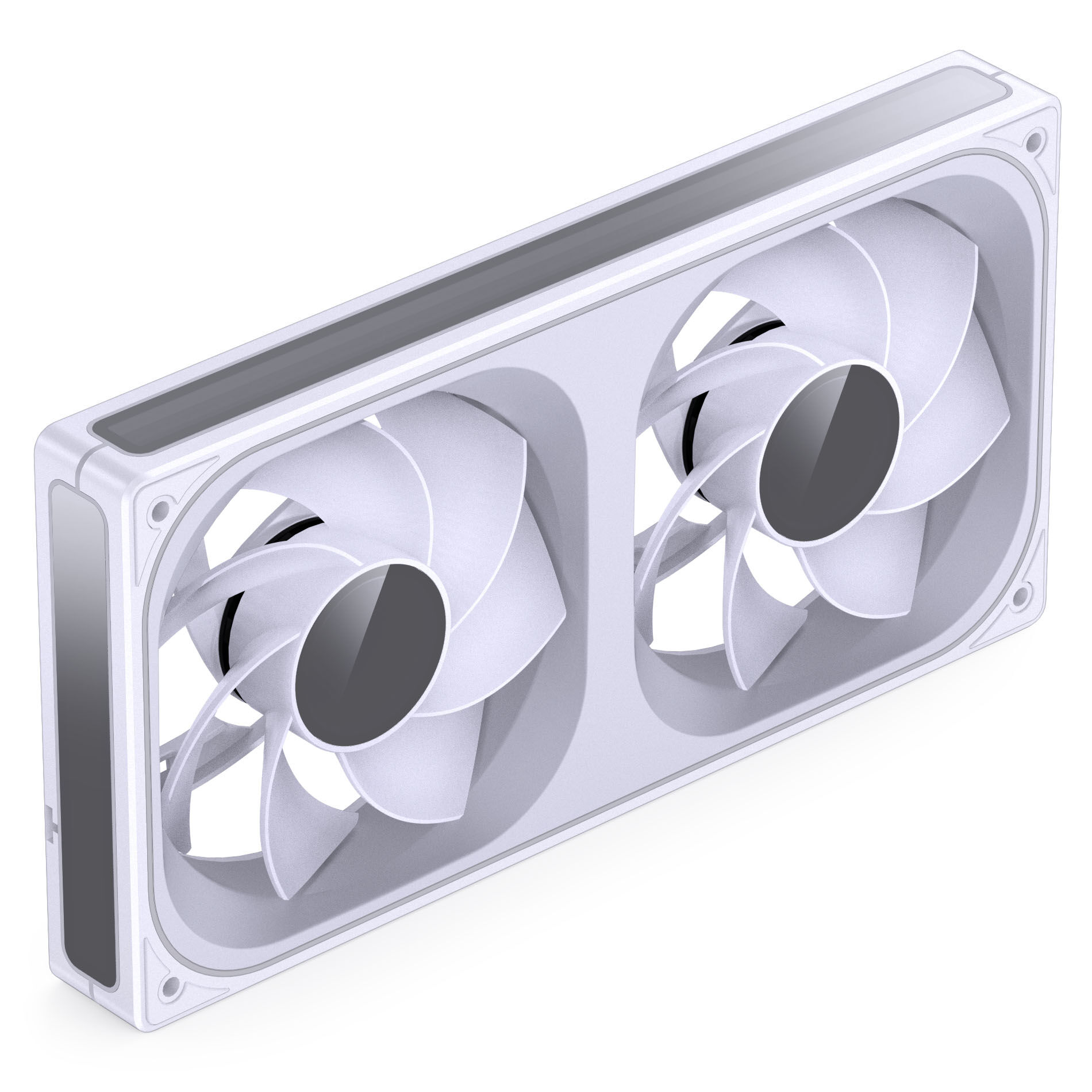Jonsbo ZB-240 fan, reverse blade, PWM, ARGB - 240mm, white