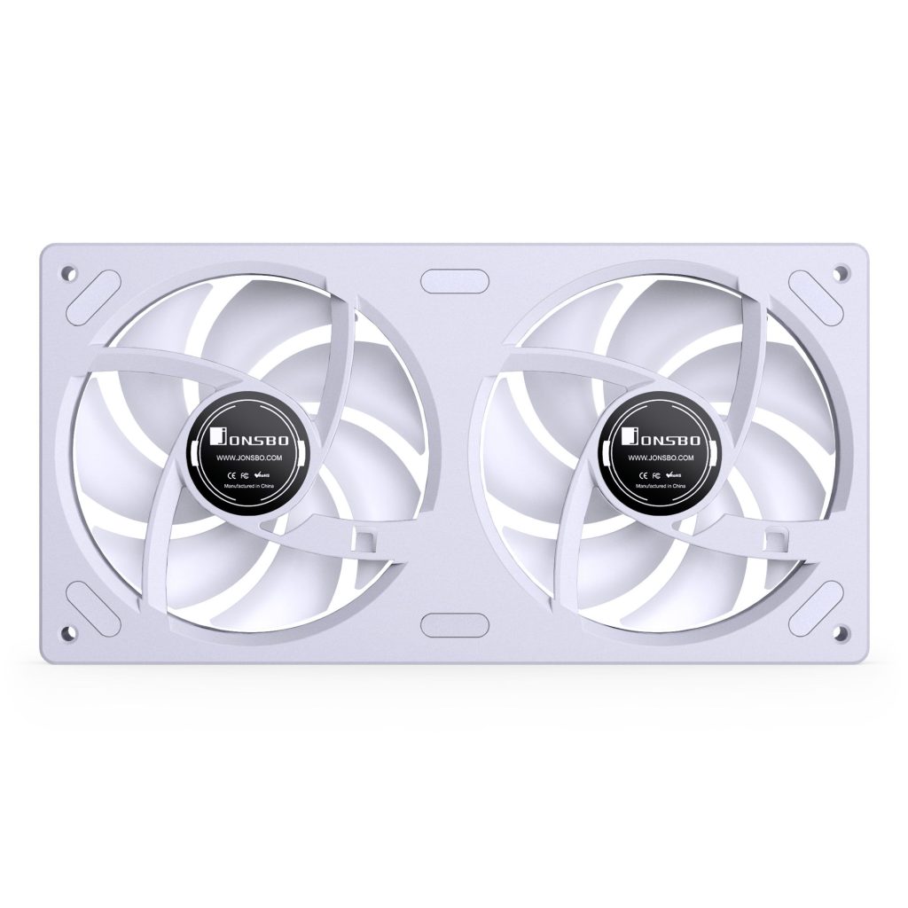 Jonsbo ZB-240 fan, reverse blade, PWM, ARGB - 240mm, white