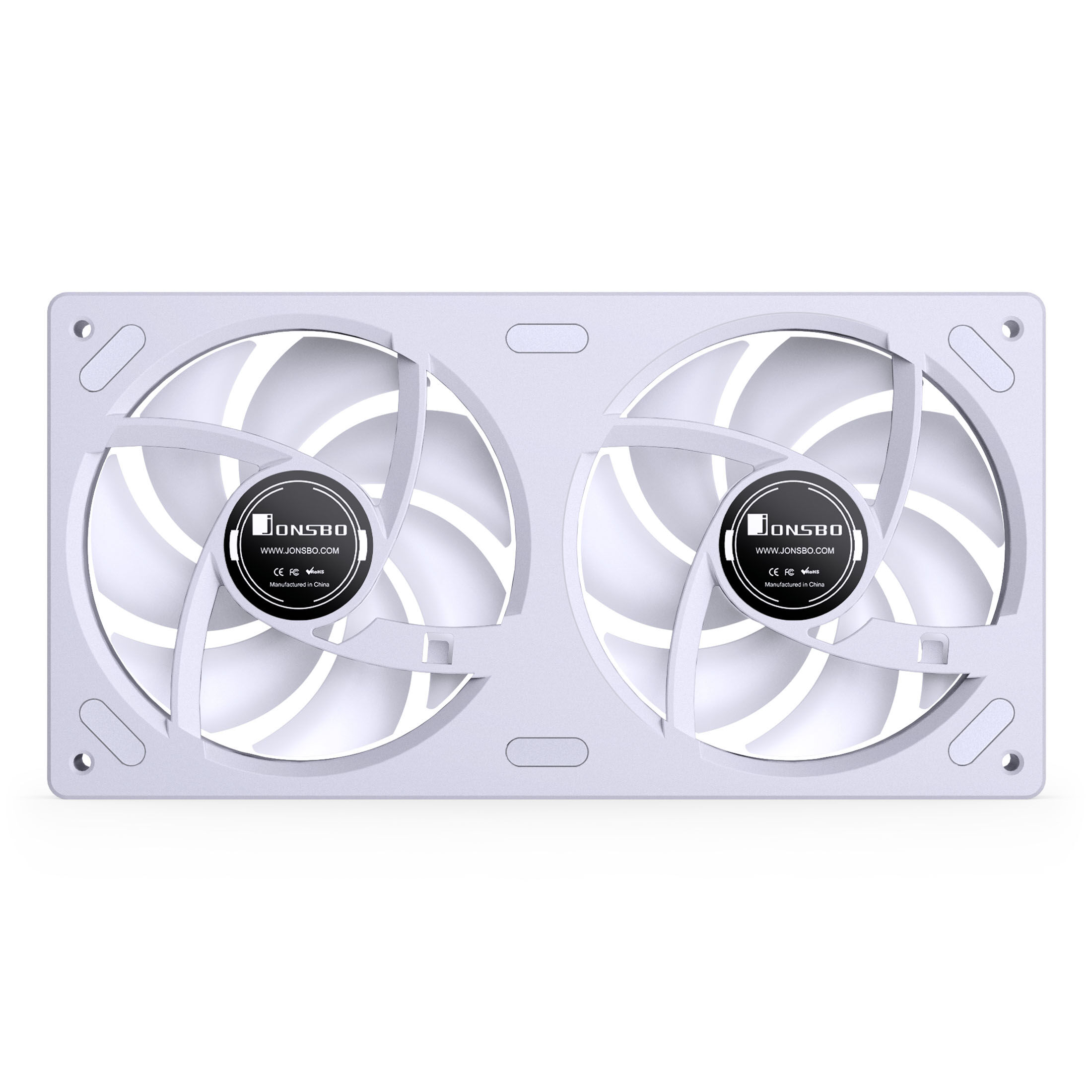 Jonsbo ZB-240 fan, reverse blade, PWM, ARGB - 240mm, white