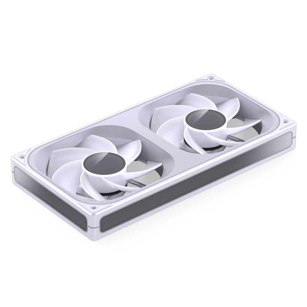 Jonsbo ZB-240 fan, reverse blade, PWM, ARGB - 240mm, white