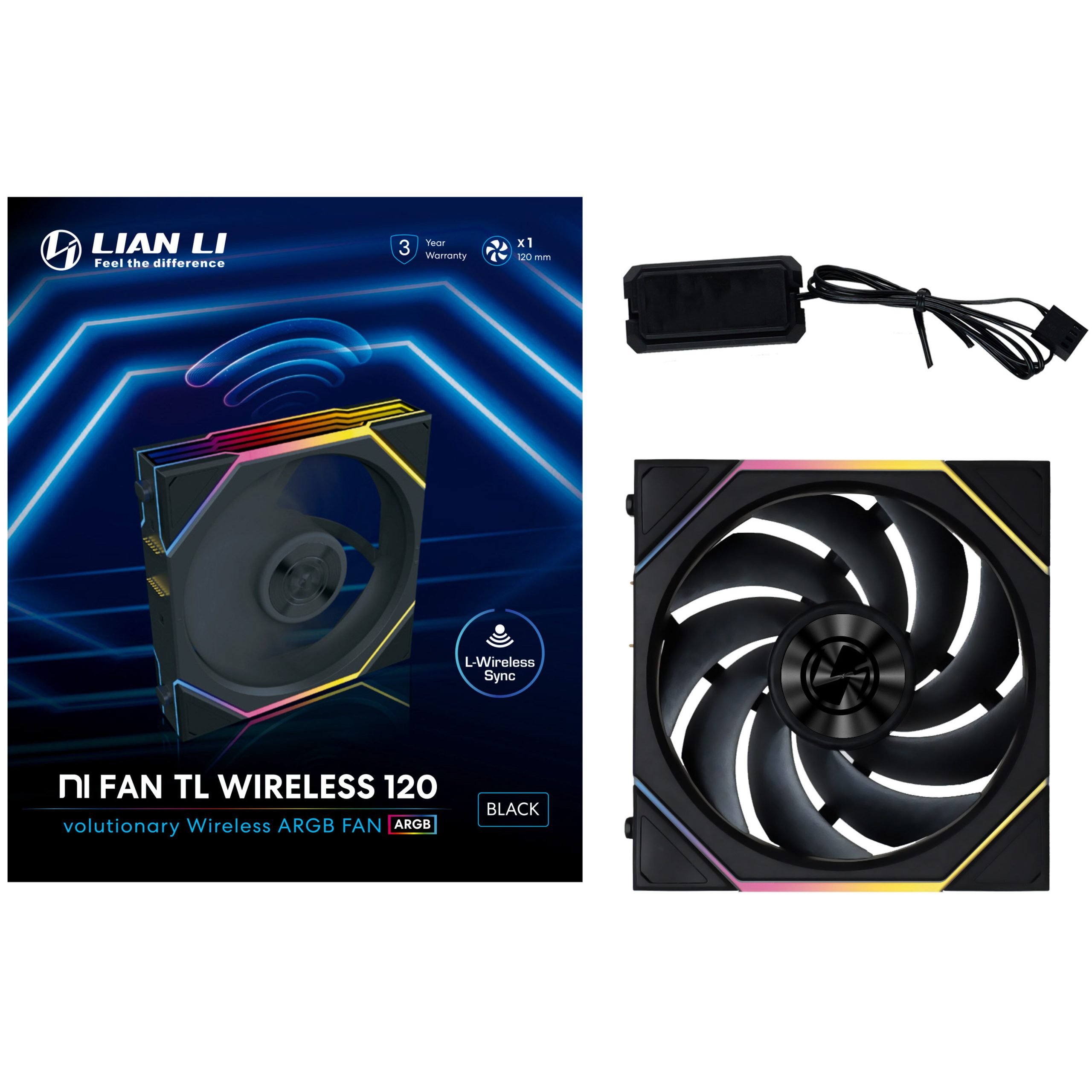 Lian Li UNI FAN TL wireless fan, ARGB, PWM - 120 mm, black