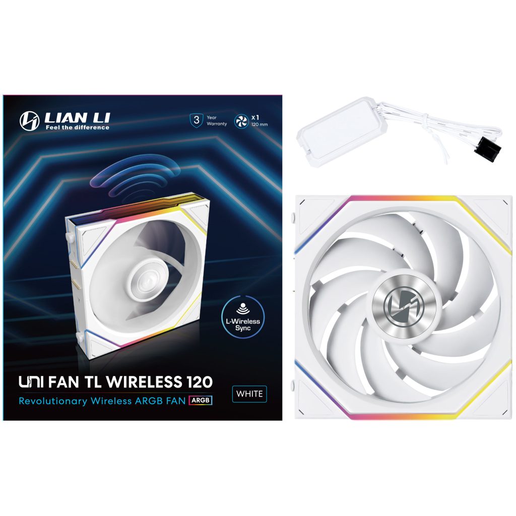 Lian Li UNI FAN TL wireless fan, ARGB, PWM - 120 mm, white