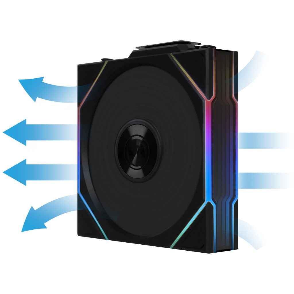 Lian Li UNI FAN TL Wireless Fan, ARGB, PWM - Reverse Blade, 120mm, black