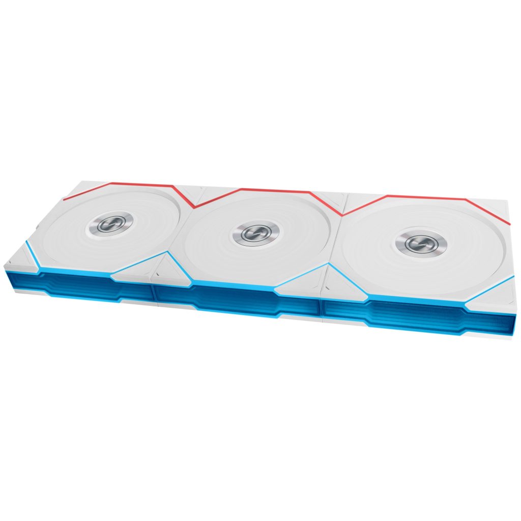 Lian Li UNI FAN TL wireless fans, ARGB, PWM, pack of 3 - 120 mm, white : image 1
