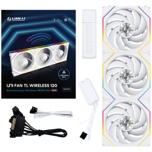 Lian Li UNI FAN TL wireless fans, ARGB, PWM, pack of 3 - 120 mm, white : image 10
