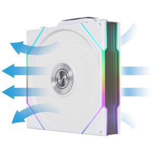 Lian Li UNI FAN TL wireless fans, ARGB, PWM, pack of 3 - reverse blade, 120mm, white