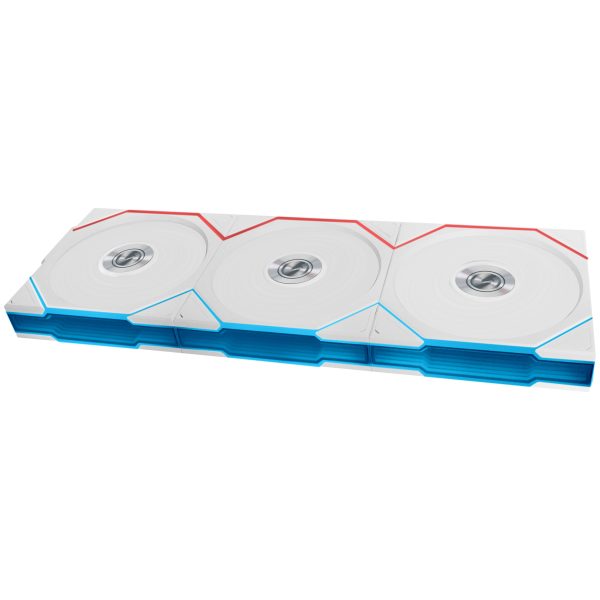 Lian Li UNI FAN TL wireless fans, ARGB, PWM, pack of 3 – reverse blade, 120mm, white