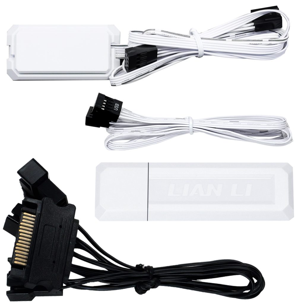Lian Li UNI FAN TL Wireless LCD fan, ARGB, PWM, 3-pack including controller - Reverse Blade, 120 mm, white