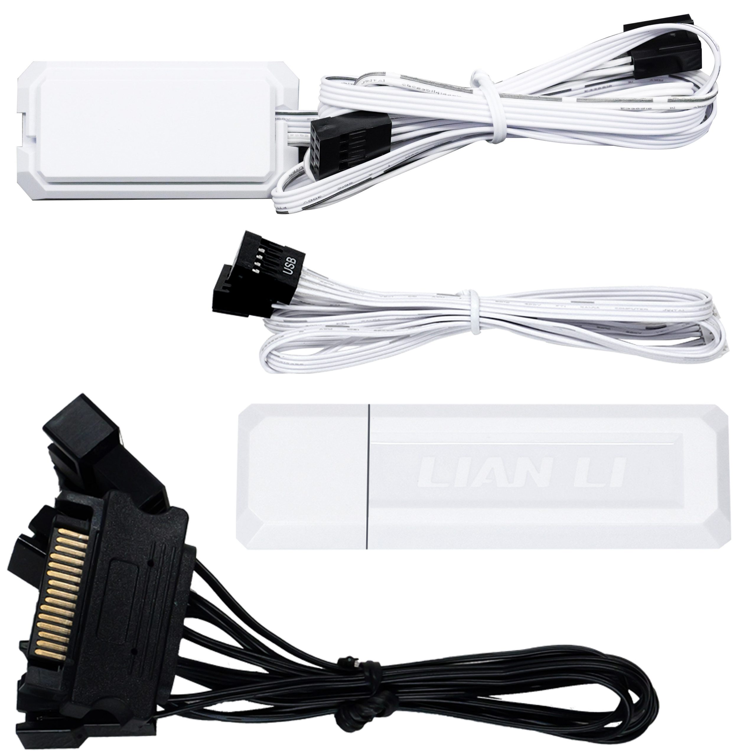 Lian Li UNI FAN TL Wireless LCD fan, ARGB, PWM, 3-pack including controller - Reverse Blade, 120 mm, white