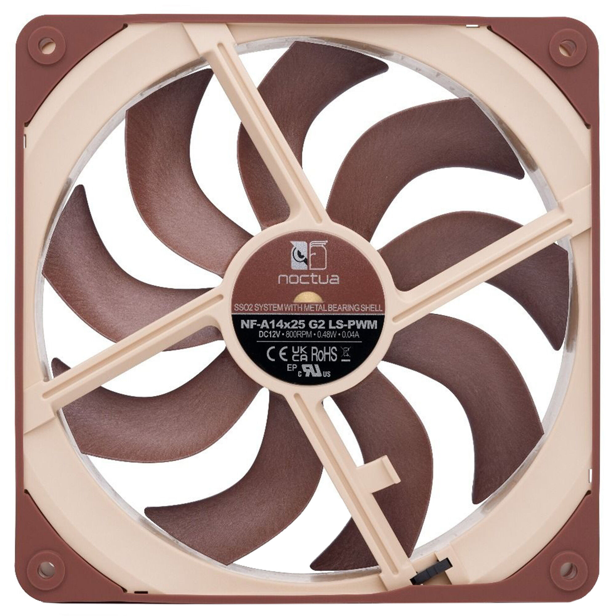 Noctua NF-A14x25 G2 LS-PWM fan - 140mm
