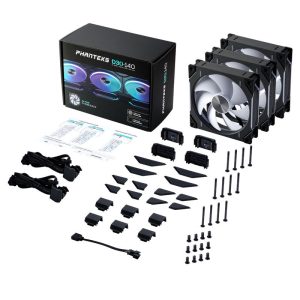 PHANTEKS D30 PWM Regular Airflow, D-RGB fans, pack of 3 - 140mm, black : image 8
