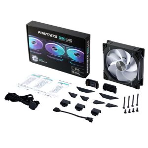 PHANTEKS D30 PWM Reverse Airflow, D-RGB fan - 140mm, black : image 8