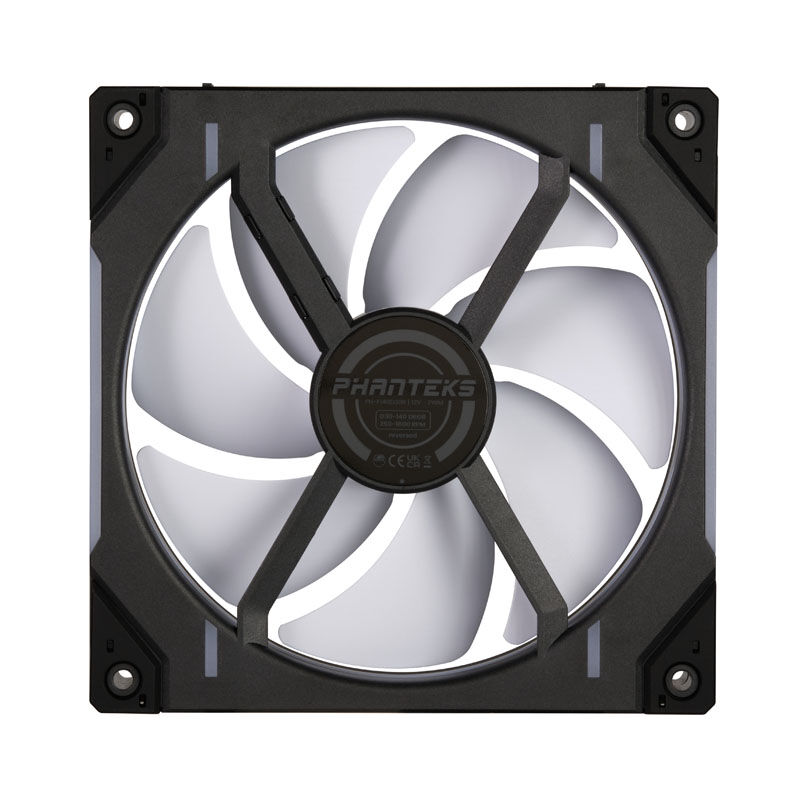PHANTEKS D30 PWM Reverse Airflow, D-RGB fans, pack of 3 - 140mm, black : image 3