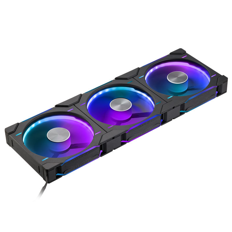 PHANTEKS D30 PWM Reverse Airflow, D-RGB fans, pack of 3 - 140mm, black : image 1