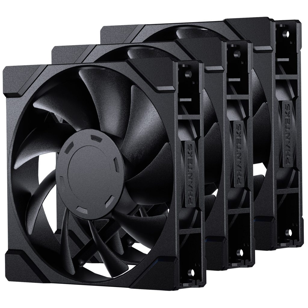 PHANTEKS M25 Gen2 PWM Fan, 3-Pack - 120mm, Black
