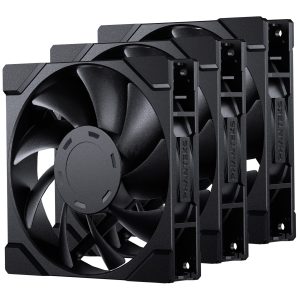 PHANTEKS M25 Gen2 PWM Fan, 3-Pack - 120mm, Black