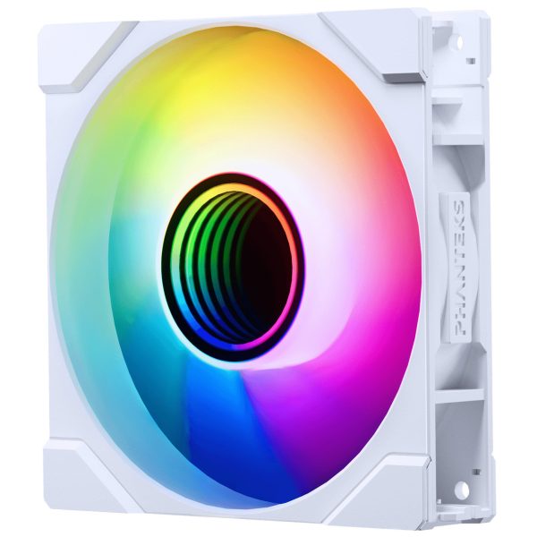 PHANTEKS M25 Gen2 PWM D-RGB fan – Reverse Blade, 120mm, white