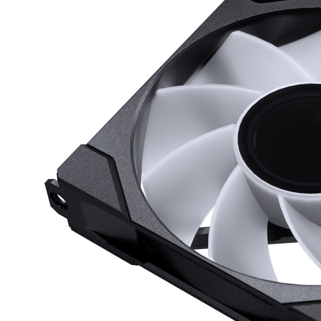 PHANTEKS M25 Gen2 PWM D-RGB fan, 3-pack - Reverse Blade, 120mm, black : image 10