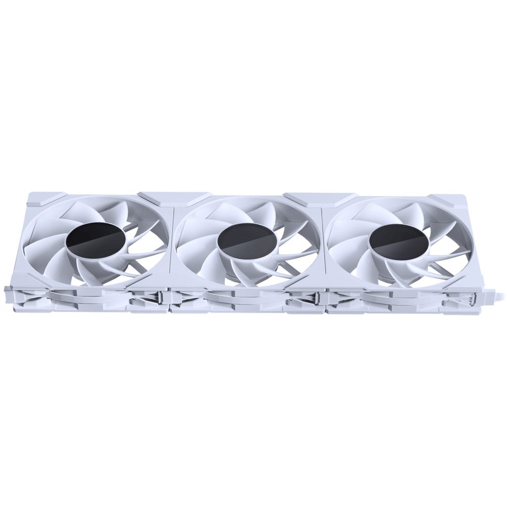 PHANTEKS M25 Gen2 PWM D-RGB fan, 3-pack - Reverse Blade, 120mm, white