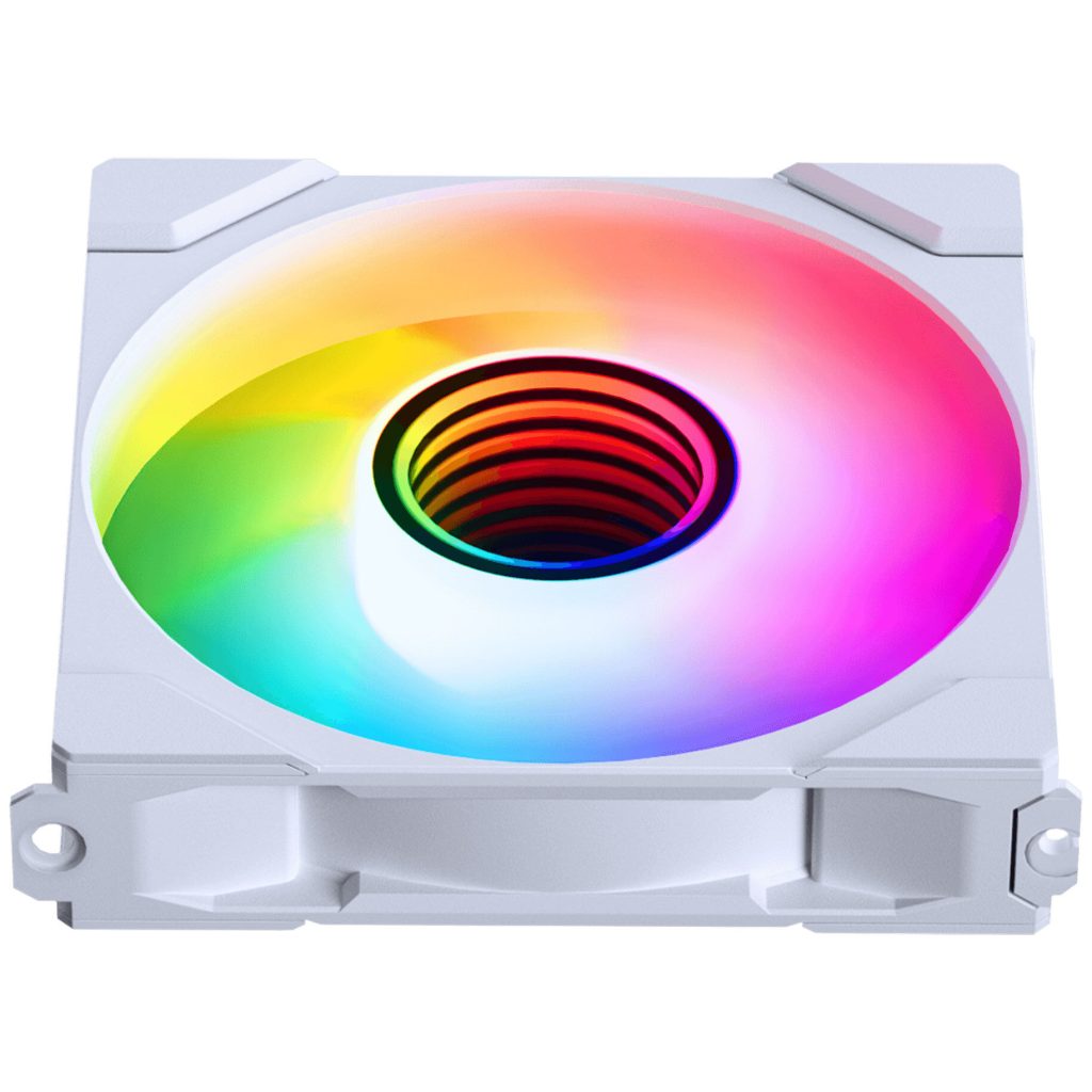 PHANTEKS M25 Gen2 PWM D-RGB fan, 3-pack - Reverse Blade, 120mm, white